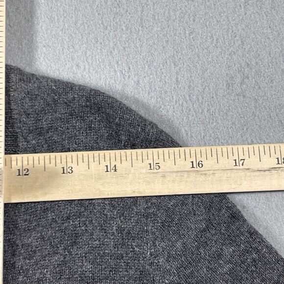 Halogen 100% Cashmere Sweater Women’s Small‎ V-Neck Heathered Gray - Picture 7 of 11